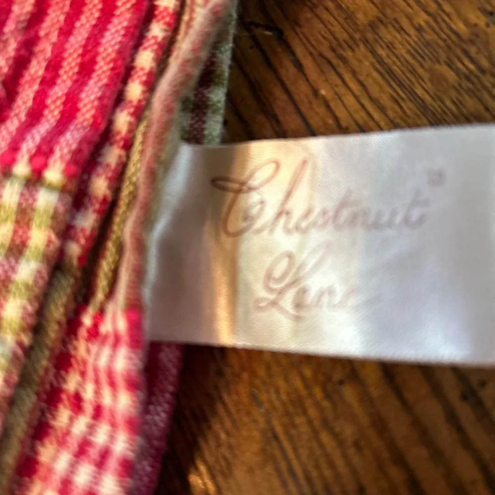 Country Red and Green Plaid Cotton Holiday Tablecloth
